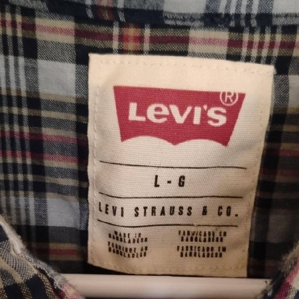 Levi's Casual Plaid Shirt Size XL - Picture 3 of 5